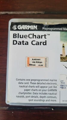 Garmin BlueChart Data Card - MUS016R Lake Michigan for GPSMAP 182C,188,188C,196 - Image 1 of 2