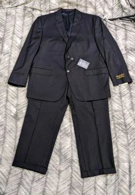 Cremieux Collection 48 R Loro Piana Super 130s Stripe Suit Pants 42 R 39x31 NWT - Image 1 of 4