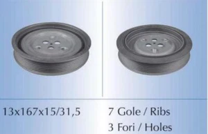 PULEGGIA CINGHIA ALBERO A GOMITI per FORD TRANSIT 2.4 DI 2.4 TDCi 2.4 TDE - Imagen 1 de 1