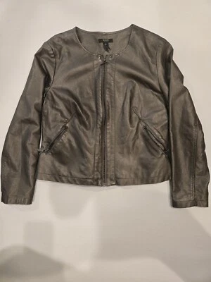 Chaqueta de moto de cuero sintético Alfani  Foto 1 de 4