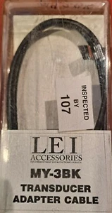 Lowrance Transducer  Adapter Cable MY-3BK  P# 99-02 - Imagen 1 de 2