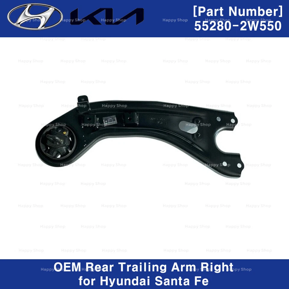 Brazo trasero derecho derecho genuino OEM 552802W550 para Hyundai Santa Fe Foto 1 de 3