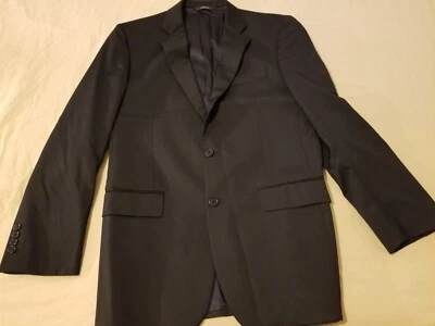 Mens Brooks Brothers Wool Jacket 39L Black Blazer 38 40 - Image 1 of 4