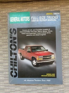 Chilton's Repair Manual GENERAL MOTORS Chevy Full Size Trucks 1988-98 #28624 - Picture 1 of 3