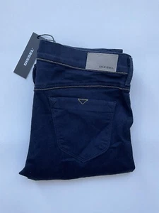 $158 Diesel Women’s Livier Super Slim Jeggins Low Waist RS020 Dark Blue Size 30 - Picture 1 of 8
