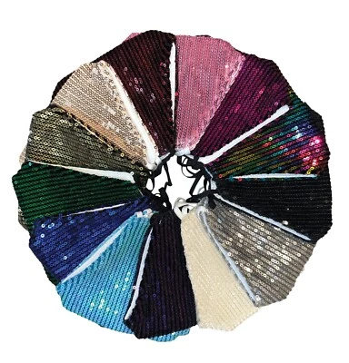 Bling Face Mask, Fashion Washable Sparkly Sequin Face Mask, Cotton Face Mask - Image 1 of 4