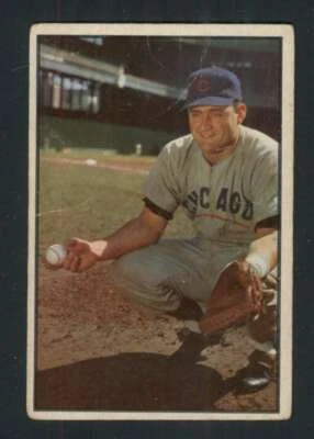 1953 Bowman Color #7 Harry Chiti GVG RC Rookie Cubs 88492  - Image 1 of 2