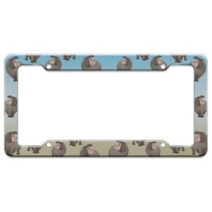 Hippopotamus Goes Roar License Plate Tag Frame - Picture 1 of 3