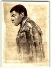 2017 Star Wars Topps The Last Jedi Illustrated Finn #SWI-7