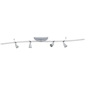 Paulmann Schienensystem Rail Lille Chrom matt 4x 35W GU4 Halogen warm schwenkbar - Bild 1 von 3