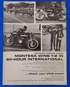 1966 MONTESA OF SPAIN MOTORRAD DRUCKANZEIGE 250CC IMPALA SPECIAL WINS!, WIEDER - Bild 1 von 1