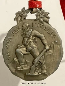 PARTIGIANI 1943.1945 LA VITA PER L’ITALIA MEDAGLIA ZAMA MADONNA DEI PARTIGIANI - Picture 1 of 8