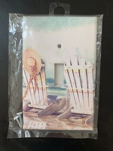 NEW Beach Chair Seashore Ocean Plastic Light Switch Cover w/ Screws by Leviton - Picture 1 of 3