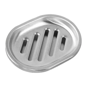Stainless Steel Soap Dish Tray Durable Soap Holder Brushed Metal Soap - Picture 1 of 11