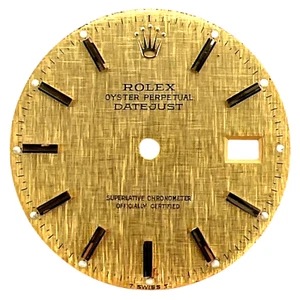 Rolex Oyster Datejust genuino 36 mm esfera de lino oro champán 16013 - Imagen 1 de 4