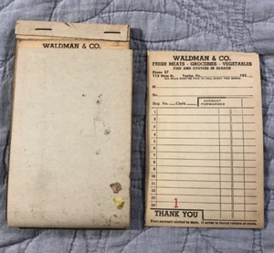 LIBRO DE VENTAS DE COMESTIBLES Waldman & Co de colección Taylor PA Paper & Supply Co Scranton PA - Imagen 1 de 5
