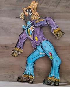 Decorazione Spaventapasseri Colorata Snodata Mobile Halloween Vintage 14'' - Foto 1 di 4