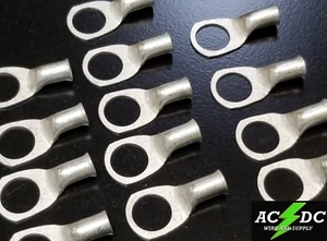 (1) 8 AWG Ring 1/2" Hole Terminal Lug Tin Plated Copper Cable lug Gauge - Picture 1 of 2