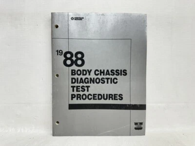 Chrysler New Yorker 1988 y Dodge Dynasty carrocería OEM chasis procedimientos de diagnóstico Foto 1 de 4