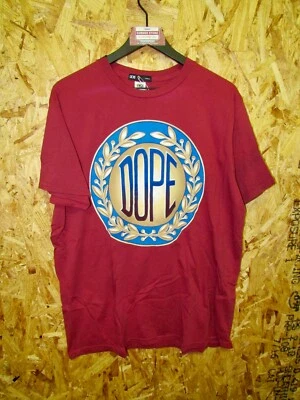 Camiseta Cresta Marca DOPE Roja Hecha en LA USA XL #3734 Foto 1 de 4