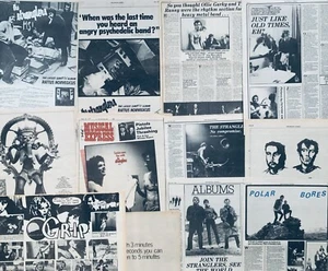 Lote de recortes de revista The Stranglers 1976-1981 Reino Unido PUNK - Imagen 1 de 4