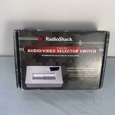 Radio Shack 2-Way Stereo A/V Switch Selector RCA 15-1982 Audio Video Stereo - Image 1 of 3