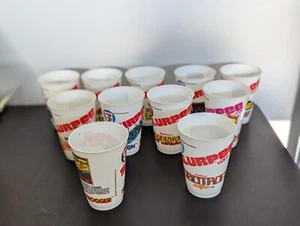 7-11 Slurpee video game 11 cup lot! Pacman, Frogger Galaga + more arcade - Picture 1 of 7
