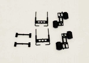 HO 1:87 Promotex # 5501 Tractor Accessories - Black (2 Sets) Stacks/Breather/Tan - Picture 1 of 1
