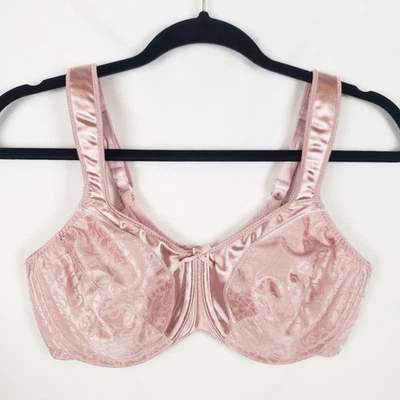 Sutiã minimizador Bali cetim traçados 36C sem forro underwire rosa brilhante 3562 - Imagem 1 de 4