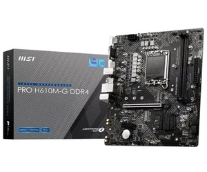 NEW MSI PRO H610M-G DDR4 Micro-ATX Motherboard | LGA1700 | 12th & 13thGen| Boxed - Photo 1/6