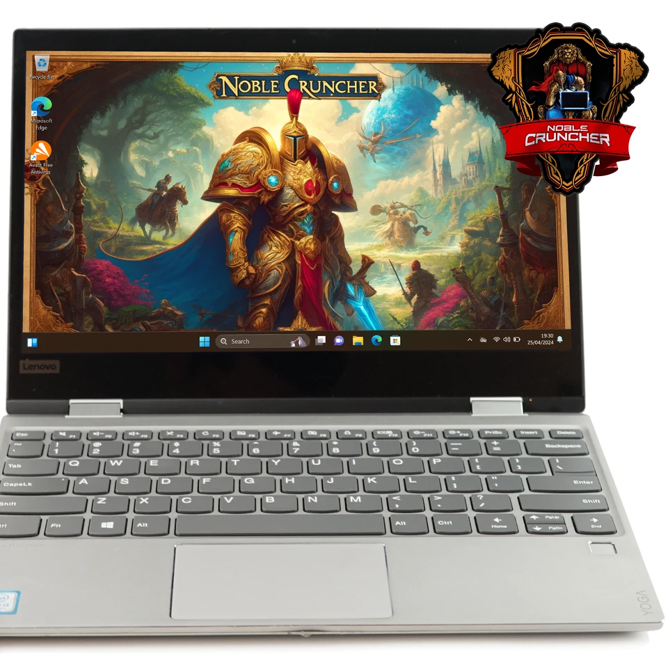 Cheap Lenovo Yoga 2 in 1 Convertible Laptop i3 7th Gen 4GB RAM 256GB SSD Win11 - Image 1 of 4