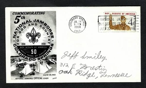 1960 FDC sc 1145 Fifth BSA Jamboree First Day Cover Colorado Springs, Colorado 1 - Picture 1 of 2