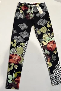 NWT Johnny Was Sierra Floral Leggings in Multi Colors Sz XS - Picture 1 of 8