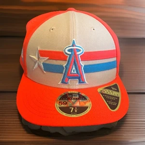 New Era Anaheim Angels All-Star 59FIFTY Fitted Hat Cream Size 7 7/8 MLB - Picture 1 of 10