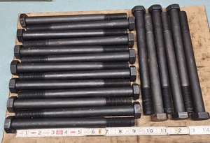 Lote de 19 tornillos de cabeza hexagonal 3/4 - 10 x 9" acabado liso grado 5 - Imagen 1 de 2