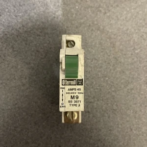 OTTERMILL 45 AMP TYPE 3 M9 MCB CIRCUIT BREAKER SYSTEM T T245 45A - Picture 1 of 6