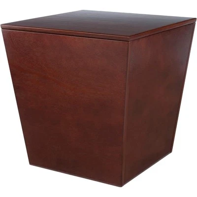 Winsome Wood Mezo Storage Cube, Accent Table, Walnut Walnut Wood Foto 1 de 4