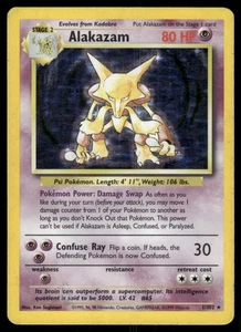 Pokemon Tcg Alakazam #1 Pokemon Base Set LP - Picture 1 of 2