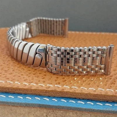 1951 Vintage 5/8" Flex-Let Stainless Steel Flex-Weave Unused Classic Watch Band  - Image 1 of 4
