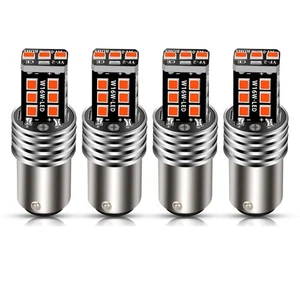 4X 1157 LED Red Strobe Flashing Blinking Brake Stop Tail Parking Light - Picture 1 of 11