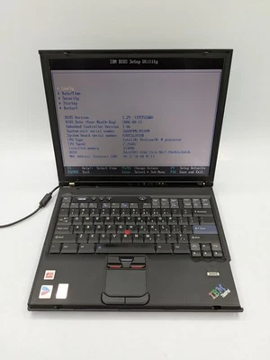IBM ThinkPad T43p 14" Display Intel Pentium M 2.26 GHz 1.5GB RAM Black Laptop - Bild 1 von 4