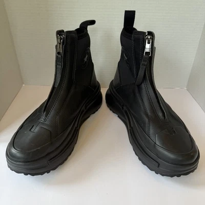 Converse Run Star Legacy Chelsea CX Zip Shoes A04697C  Black Leather  8.5 US - Photo 1/4