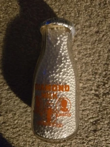 Vintage Salem NH Milk Bottle Half Pint Diamond Dairy - Bild 1 von 2
