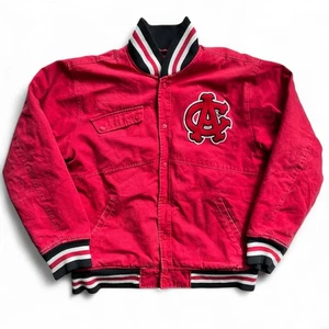Chicago American Giants Baseball Bomber Varsity Red Jacket Negro League Athletic - Picture 1 of 17