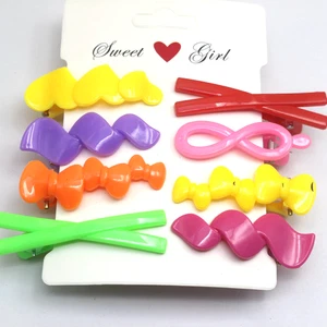 12 Assorted Heart Bows Shape Mixed Color Plastic Alligator Hair Clips for  Girls - Bild 1 von 10
