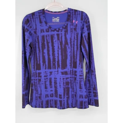 Under Armour Purple Tie Dye Long Sleeve Athletic Shirt Women's Size Medium - Image 1 of 4