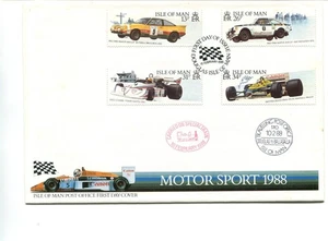 Isola di Man 1988 Motoring FDC trasportato su treno a vapore TPO - Foto 1 di 1
