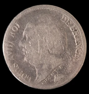 Louis XVIII ½ Franc 1823 A - Bild 1 von 2