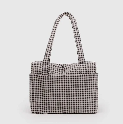 Baggu - Bolso de mano pequeño Cloud - Guinga blanco y negro - Nuevo Foto 1 de 4