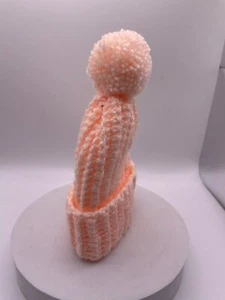 Hand Knitted Bobble Hat - Handmade For Hollies Animal Rehoming Trust - Picture 1 of 1